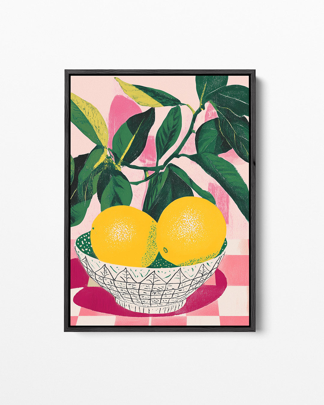 Citrus en bladeren Kunstwerk