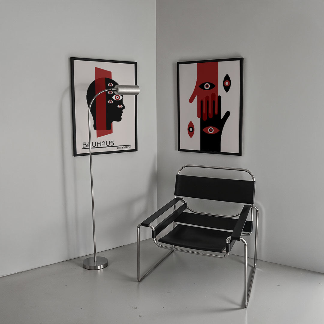 Oog en silhouet Posterset