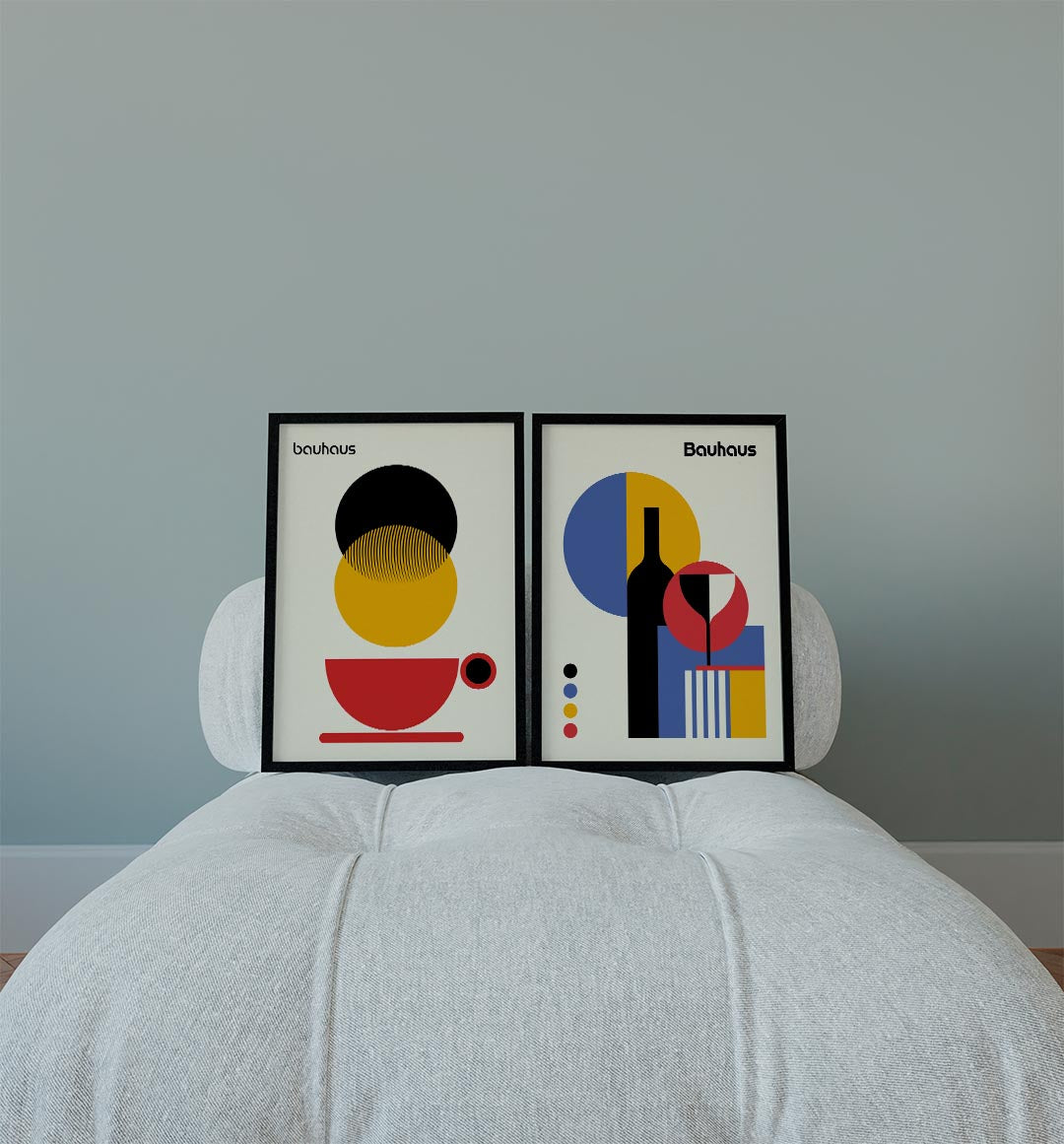 Vormen en vlakkenspel Posterset