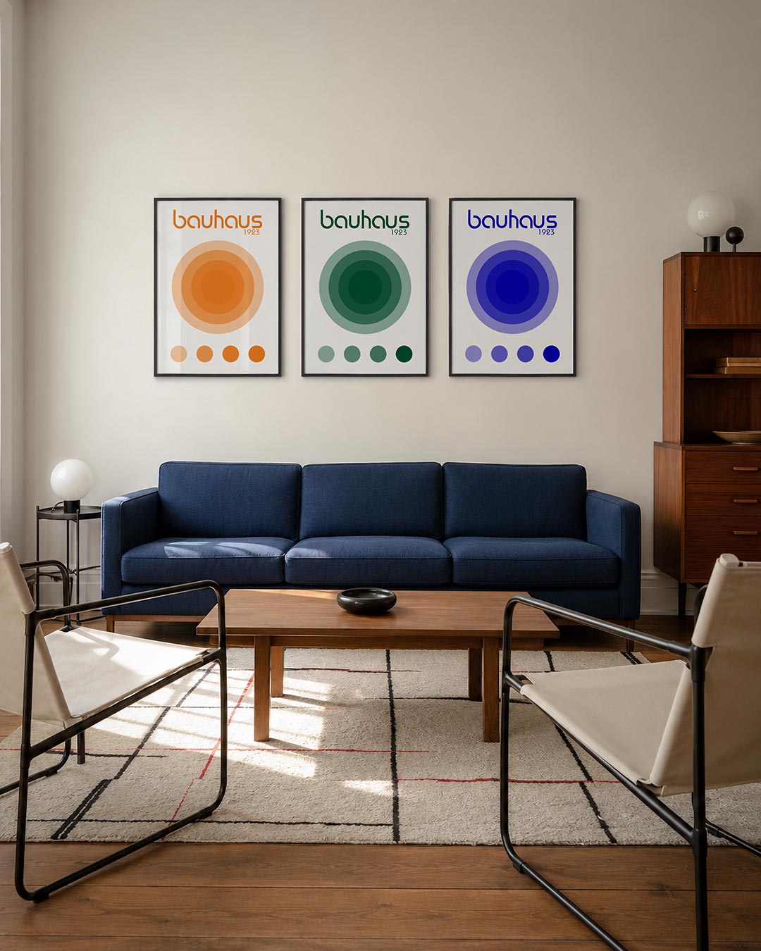Cirkelritme oranje Posterset