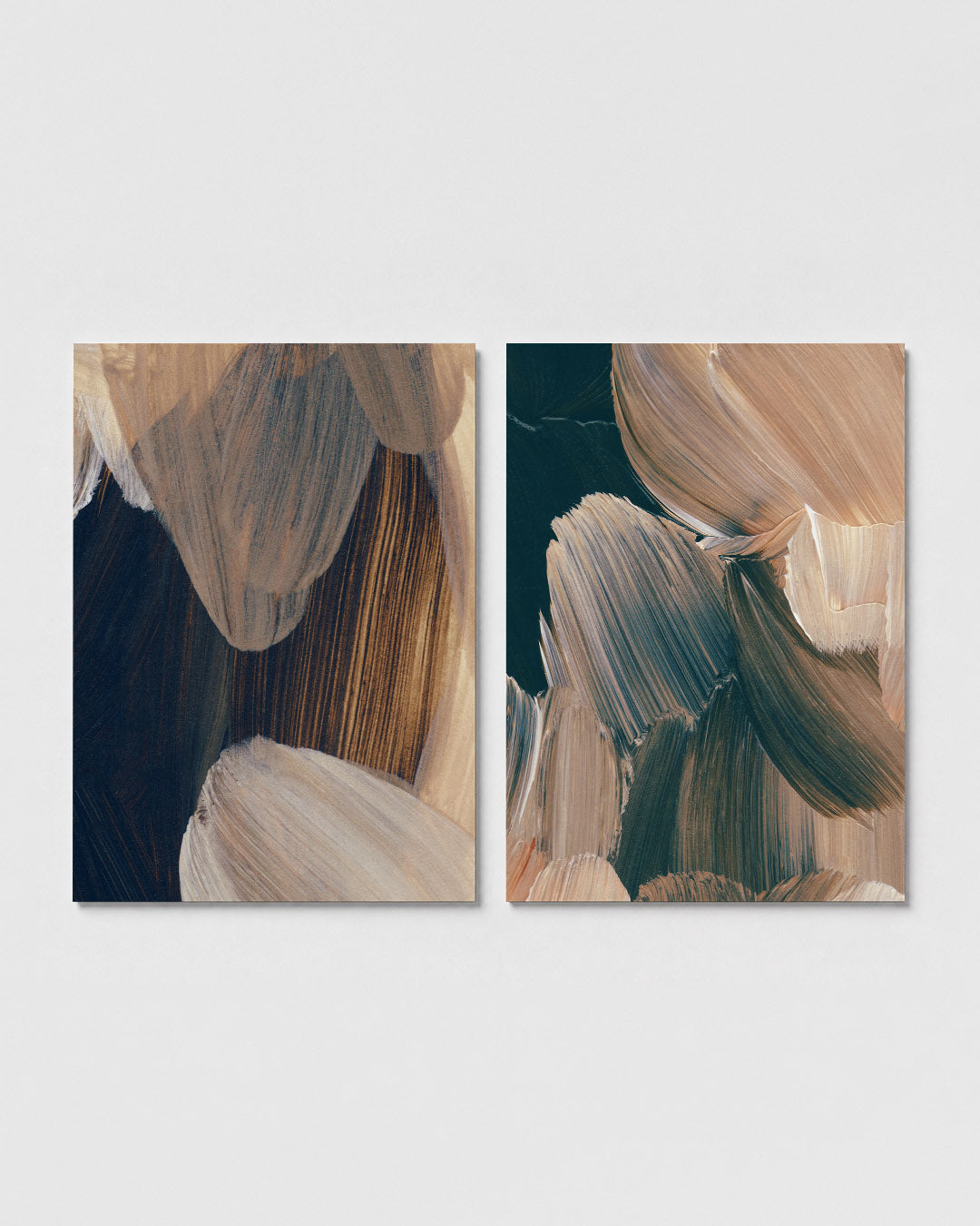 Vloeiende kleurvlakken Posterset