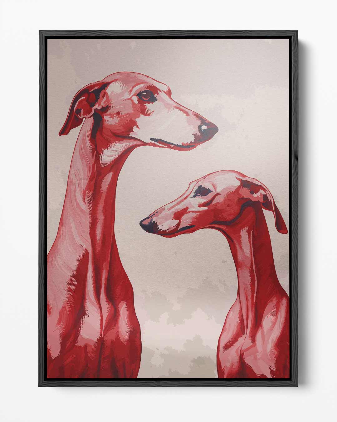 Elegant Dog Portraits Artwork