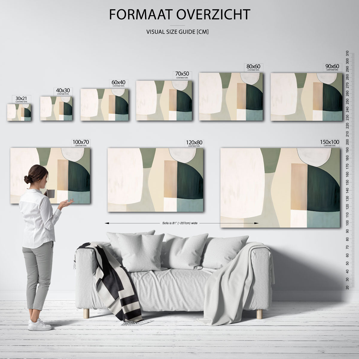 Abstracte vormen Poster