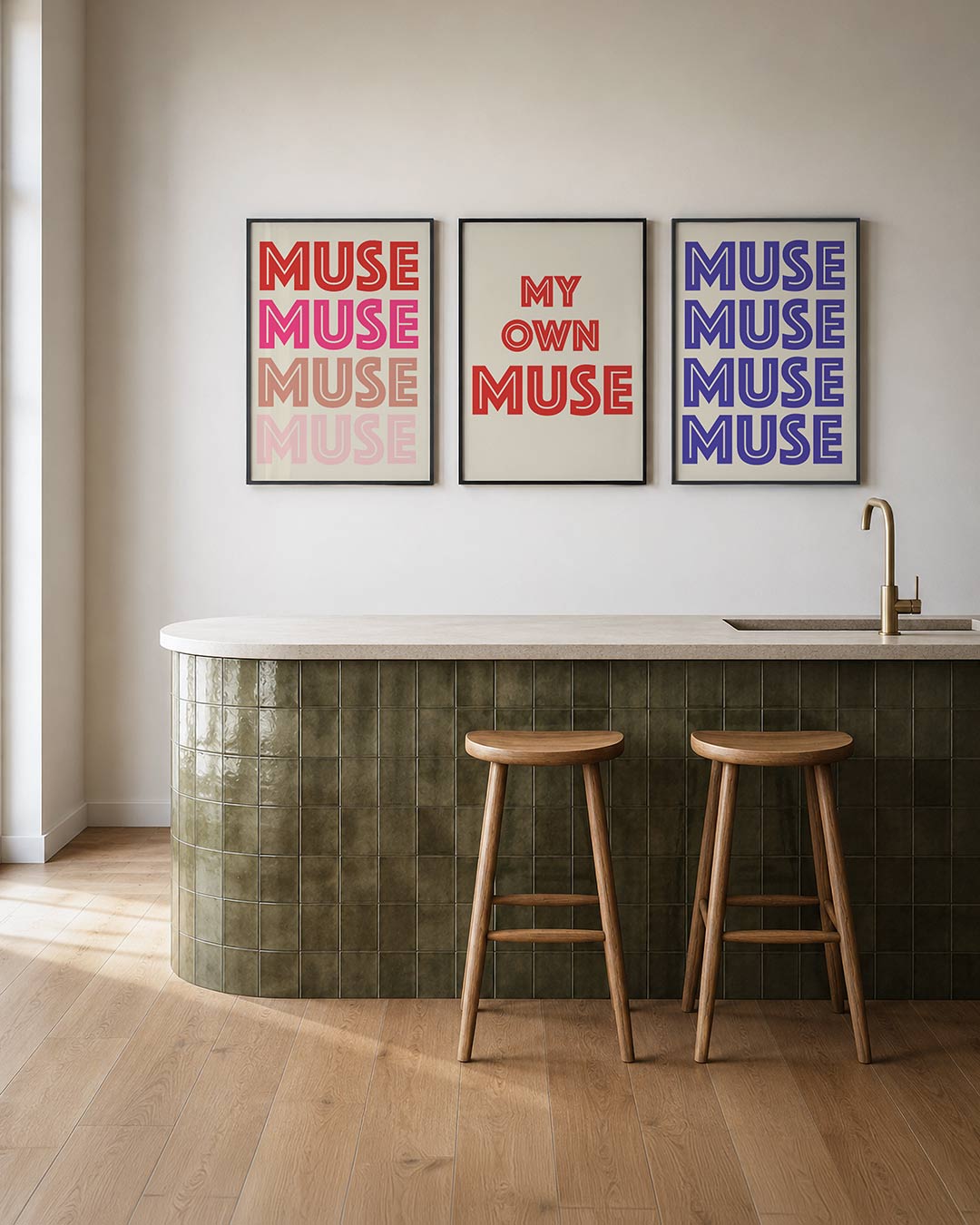 Kleurvolle herhaling Posterset