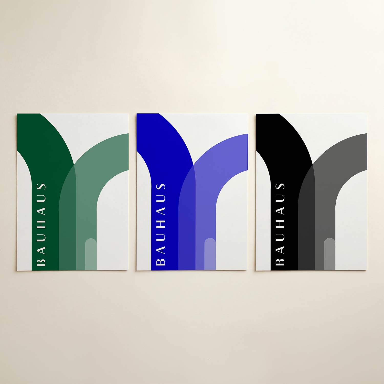 Kleurvlakken en lijnen Posterset