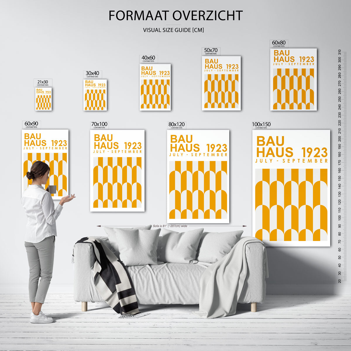 Vormritme en kleur Poster