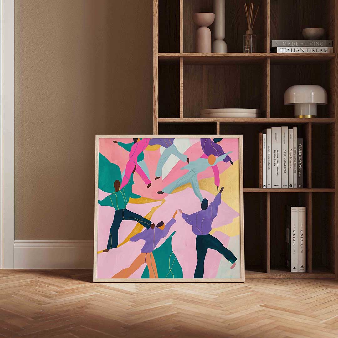 Dansende figuren Poster