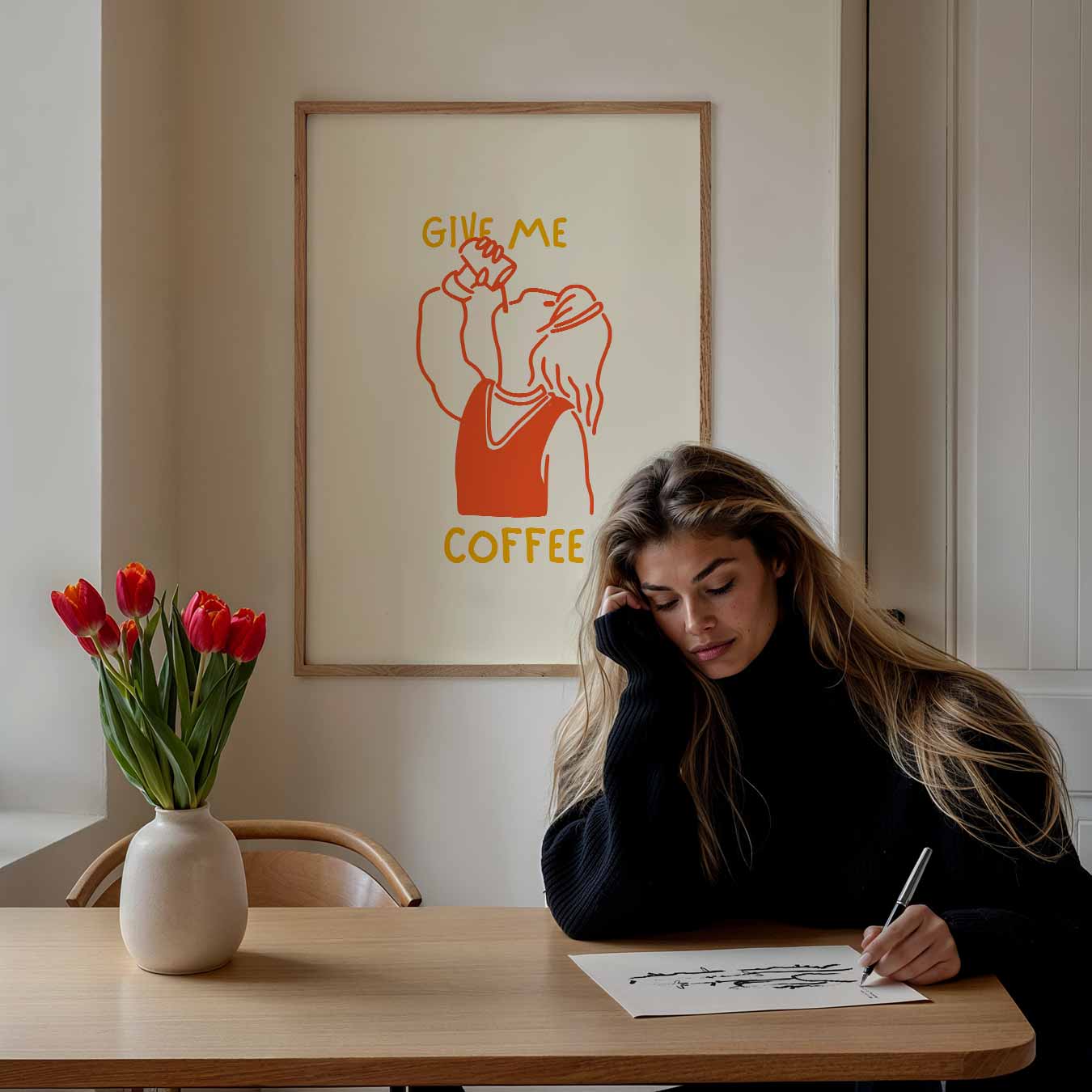 Cafeïne Vibes Poster-WallArtistic