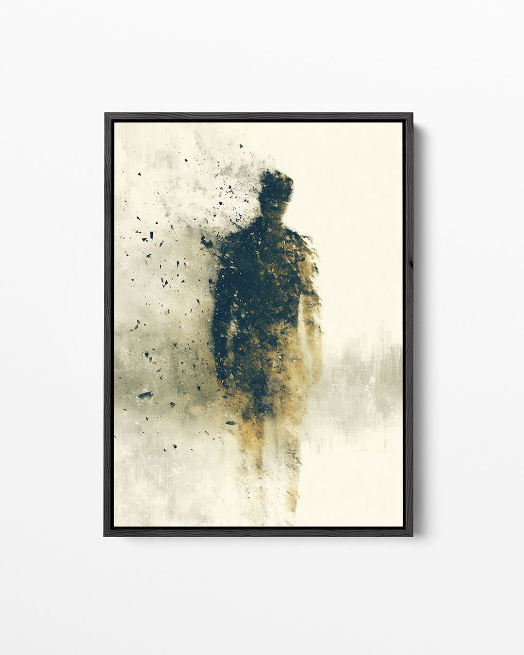 Vervagende silhouet Kunstwerk