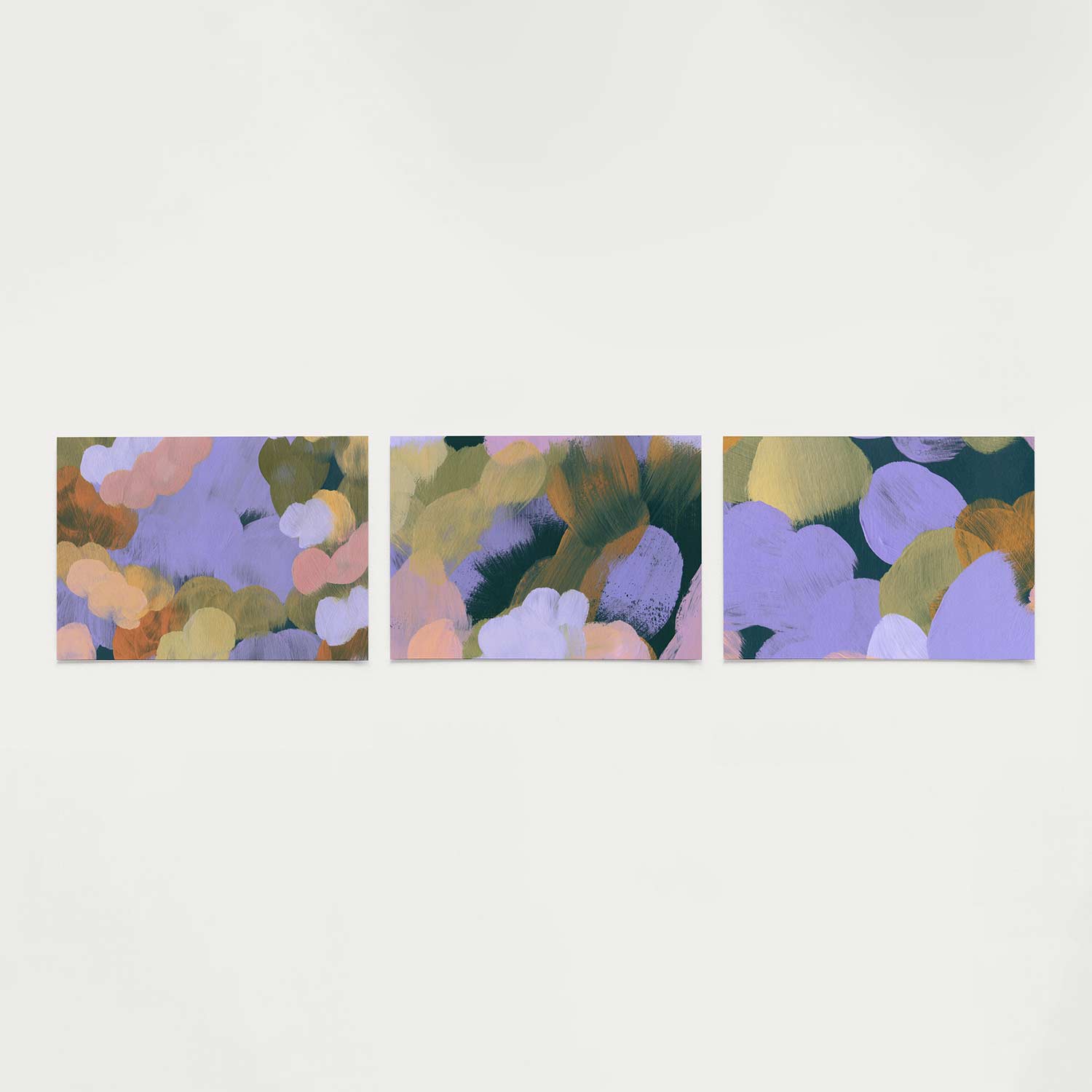 Kleurige vormenwolk Posterset