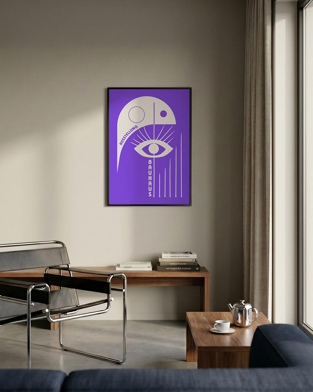 Oog en lijnen Poster