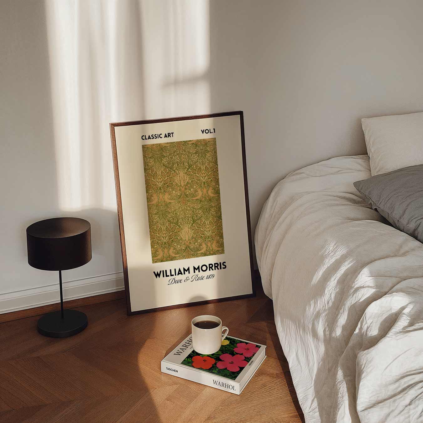 William Morris Deer & Rose 1879 Poster-WallArtistic