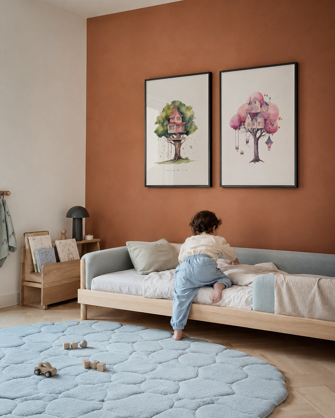 Droomhuis in boom Posterset