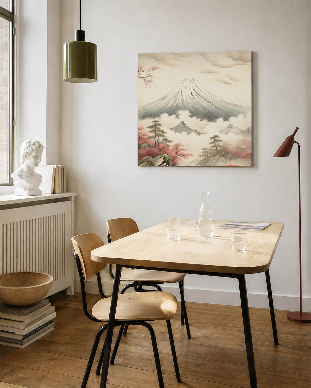 Serene berglandschap Kunstwerk