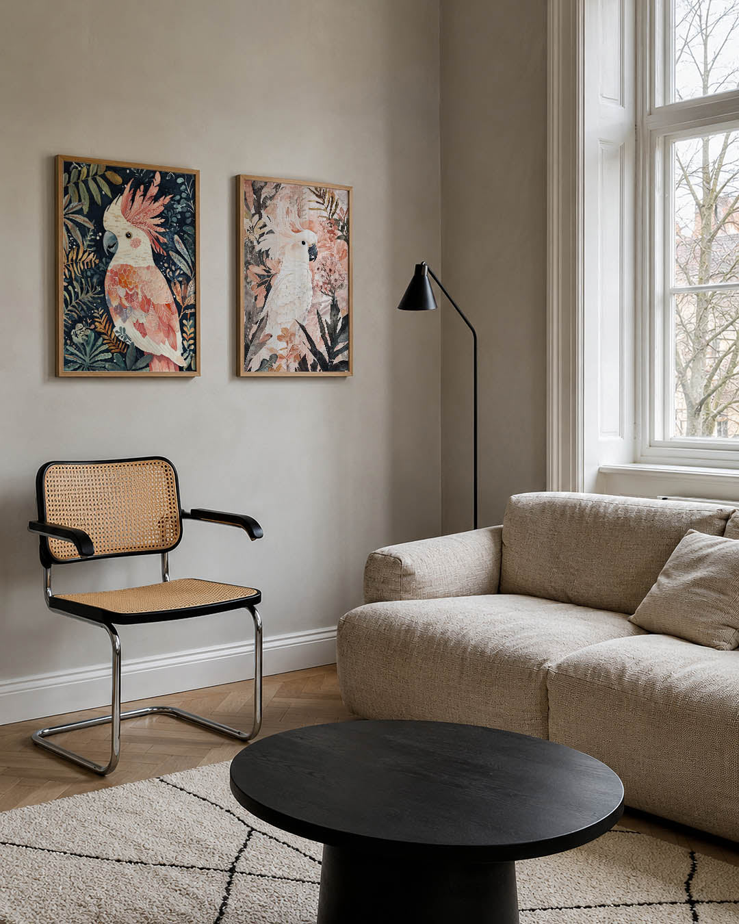 Vogels en bladeren Posterset