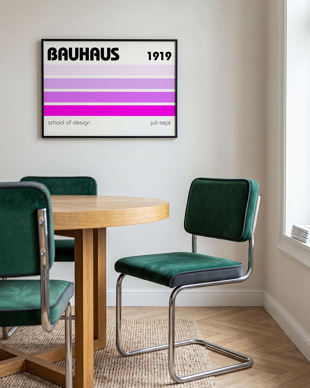 Lijnen en kleurvlakken Poster