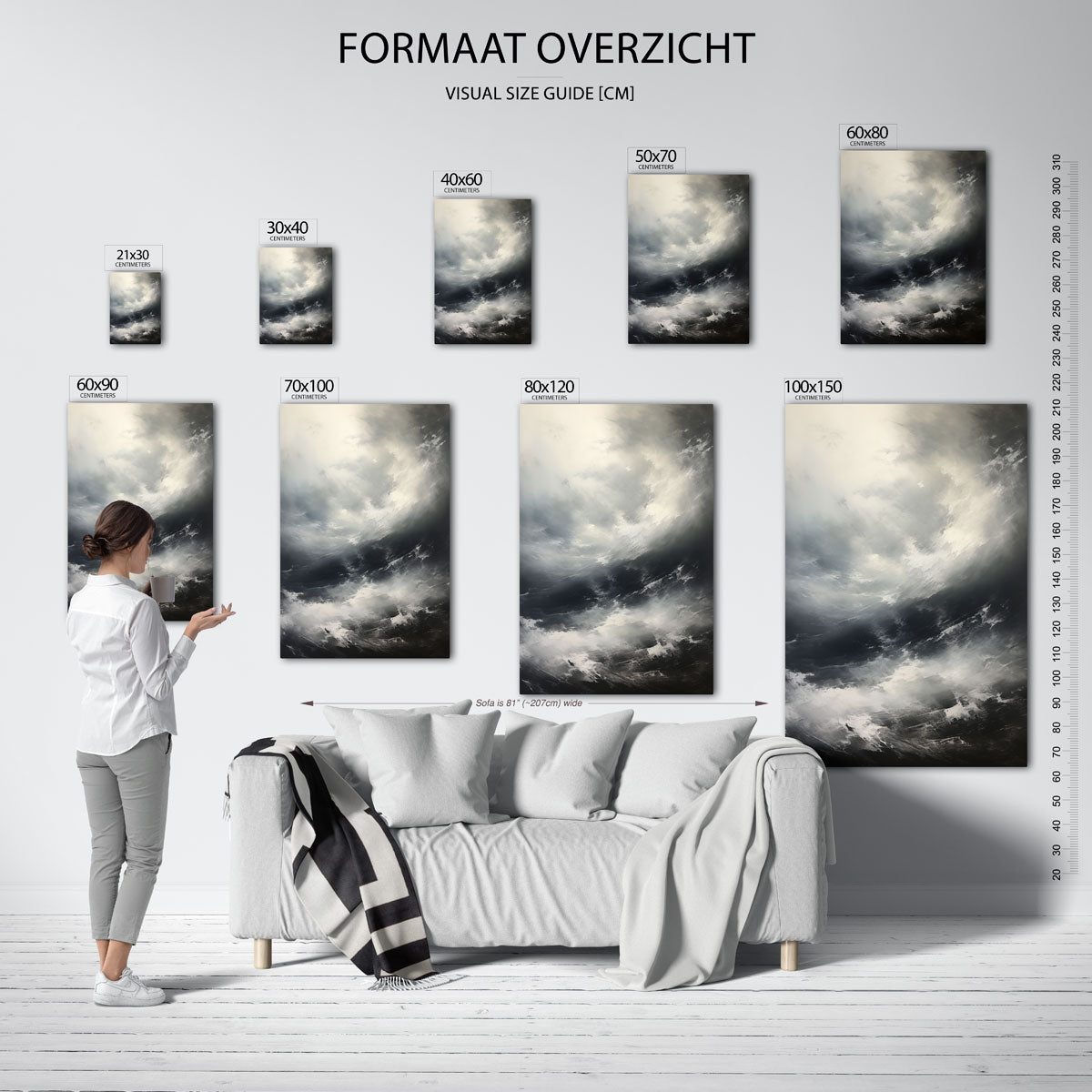 Dramatische wolkenlucht Poster