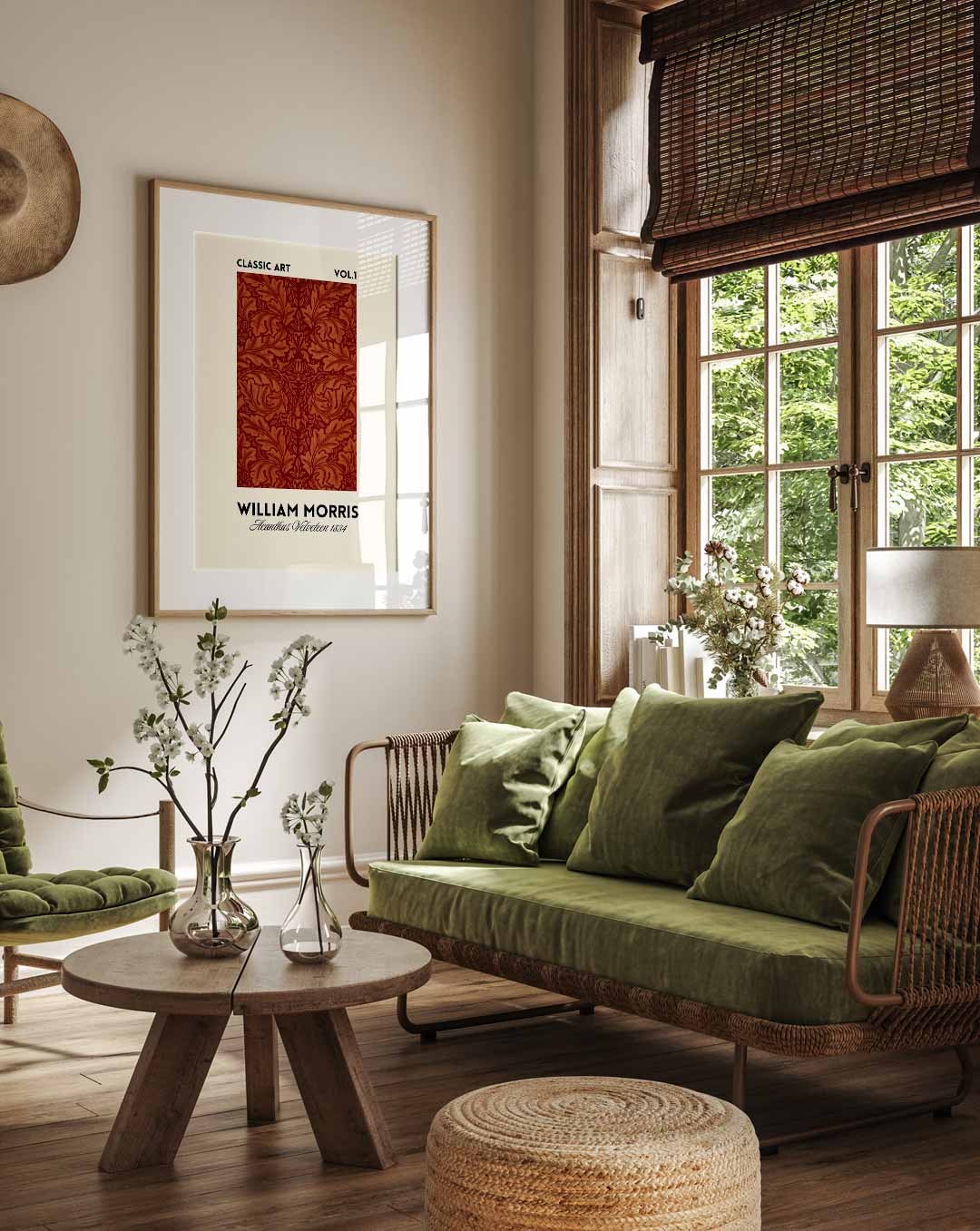 William Morris Acanthus Redesign 1884 Poster-WallArtistic
