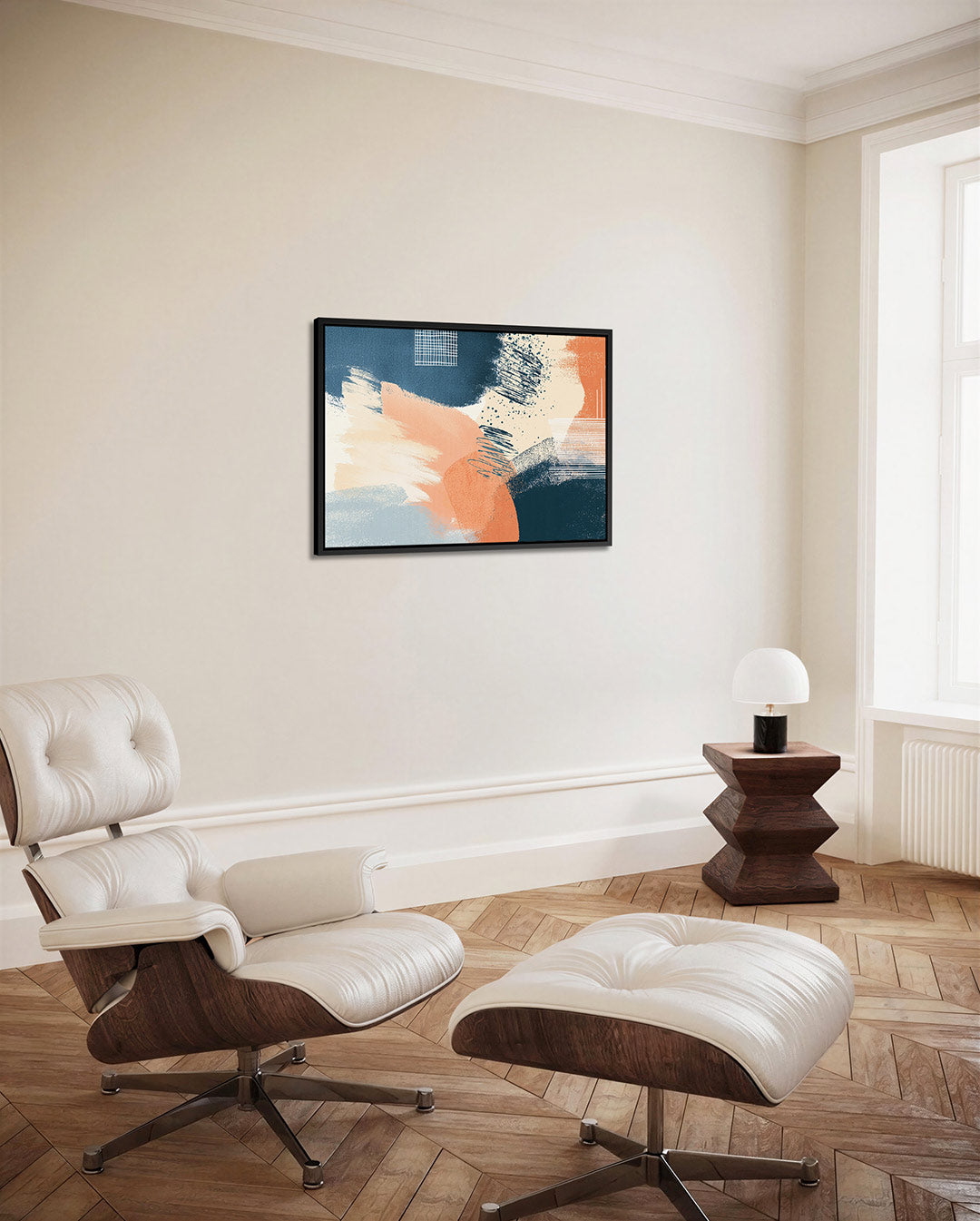 Dynamische kleurencompositie Kunstwerk
