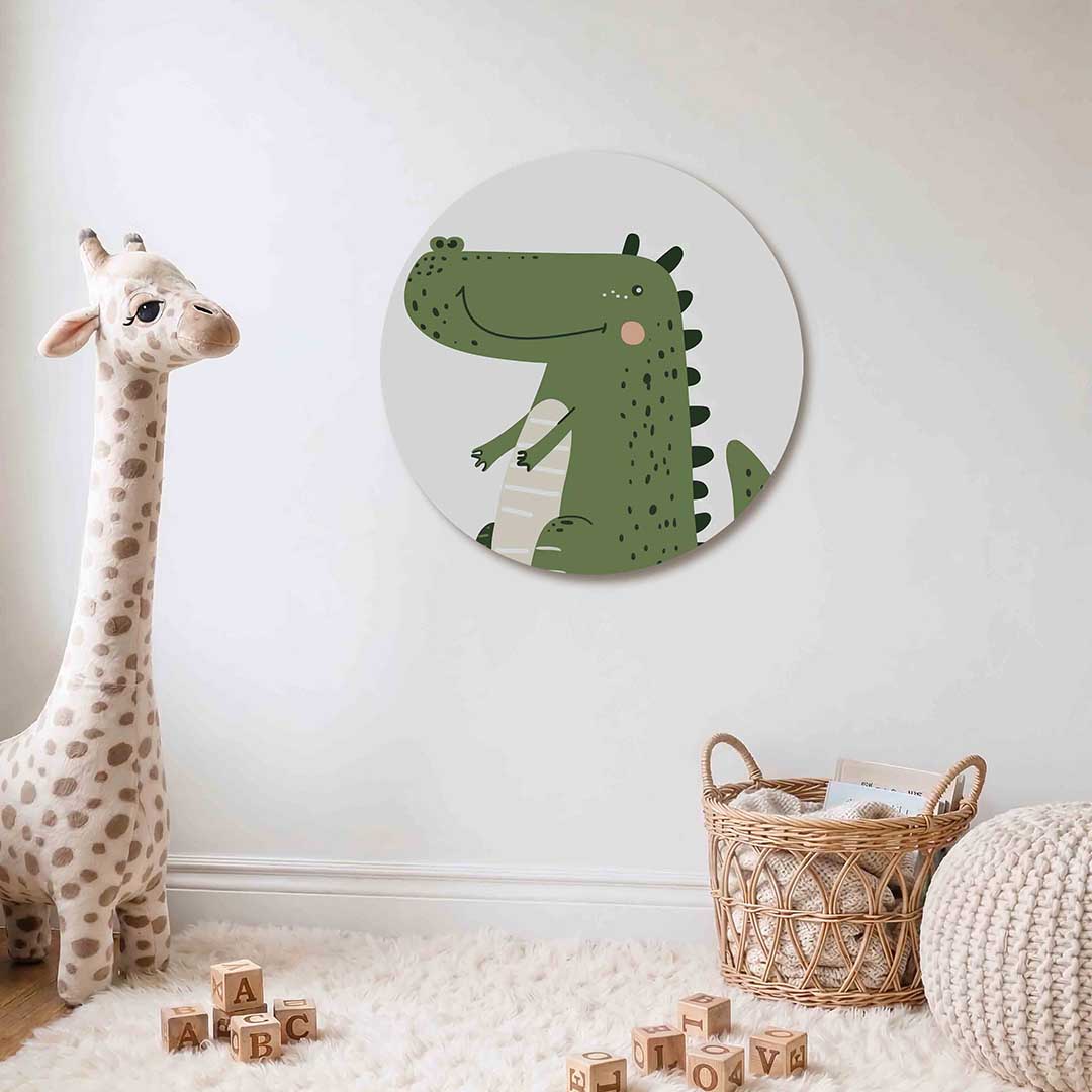 Groene krokodil Muurcirkel