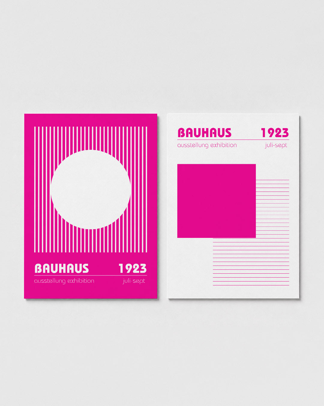Lijnen en cirkel Posterset