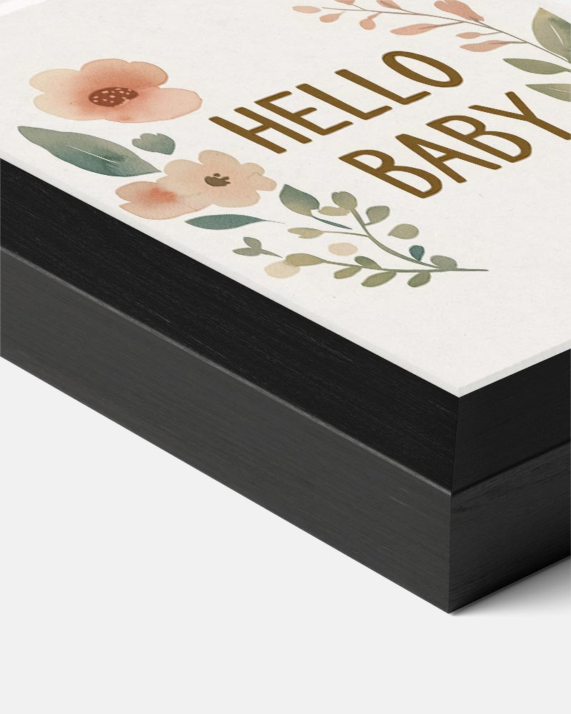 Speelse Baby Bloemenposter-WallArtistic