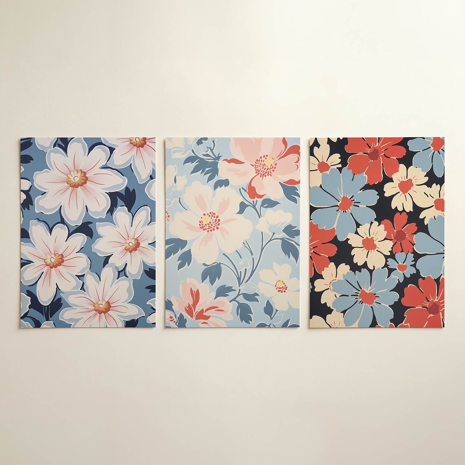 Bloemrijke vlakverdeling Posterset