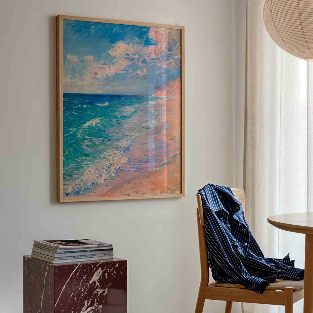 Strand en zee Poster