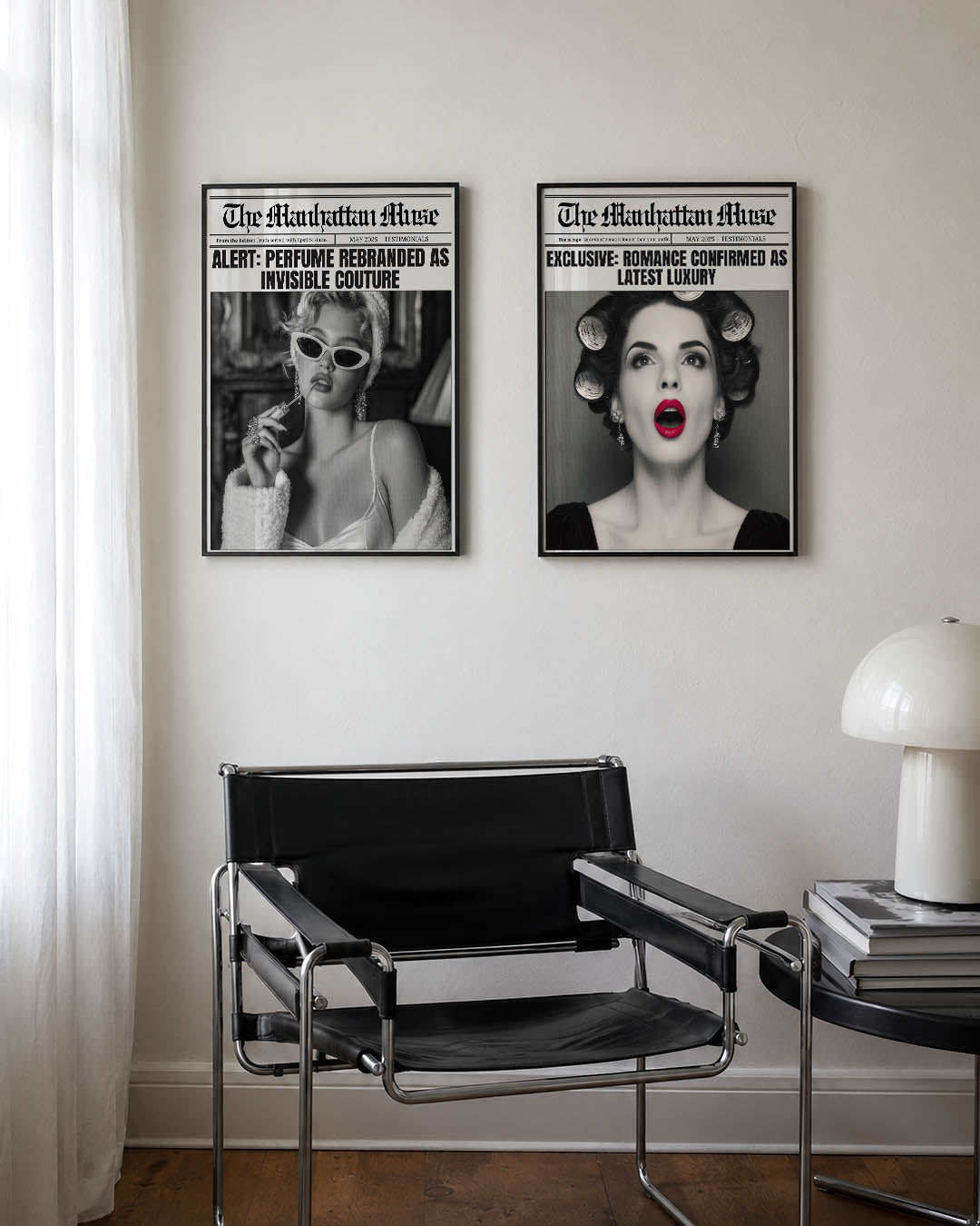 Monochrome glamour Posterset