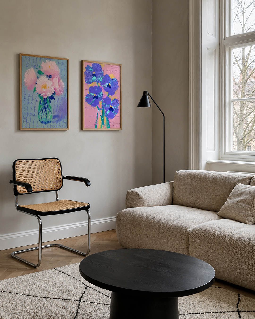 Bloemrijke kleuren Posterset