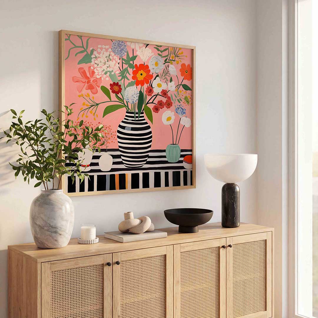 Bloemen in vazen Poster