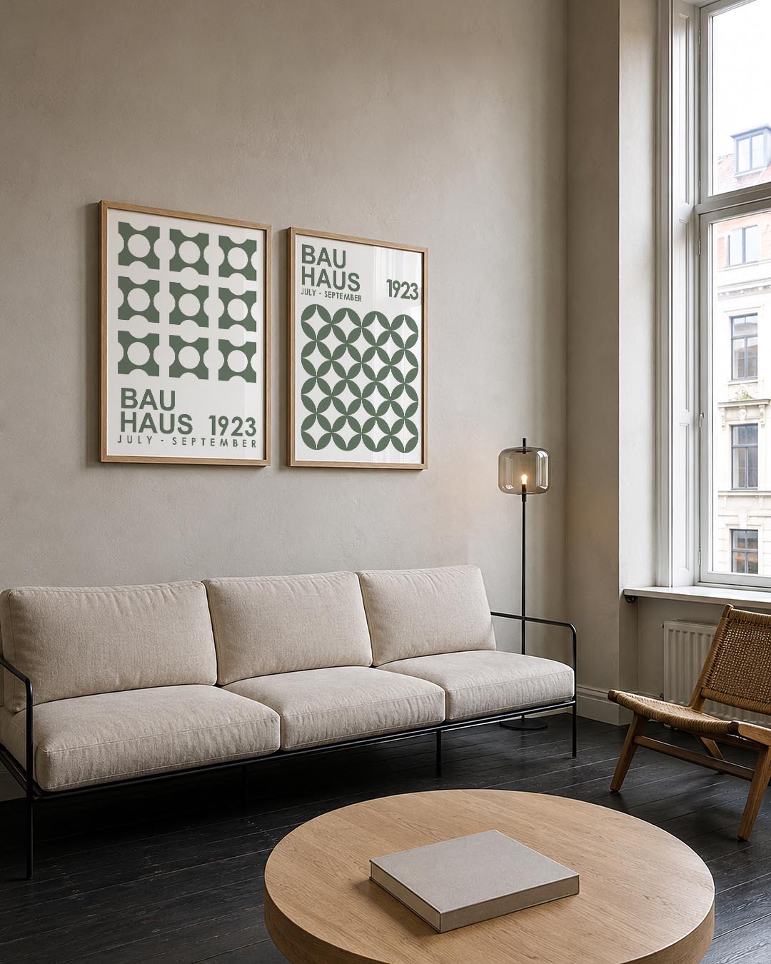 Cirkelpatroon en tekst Posterset