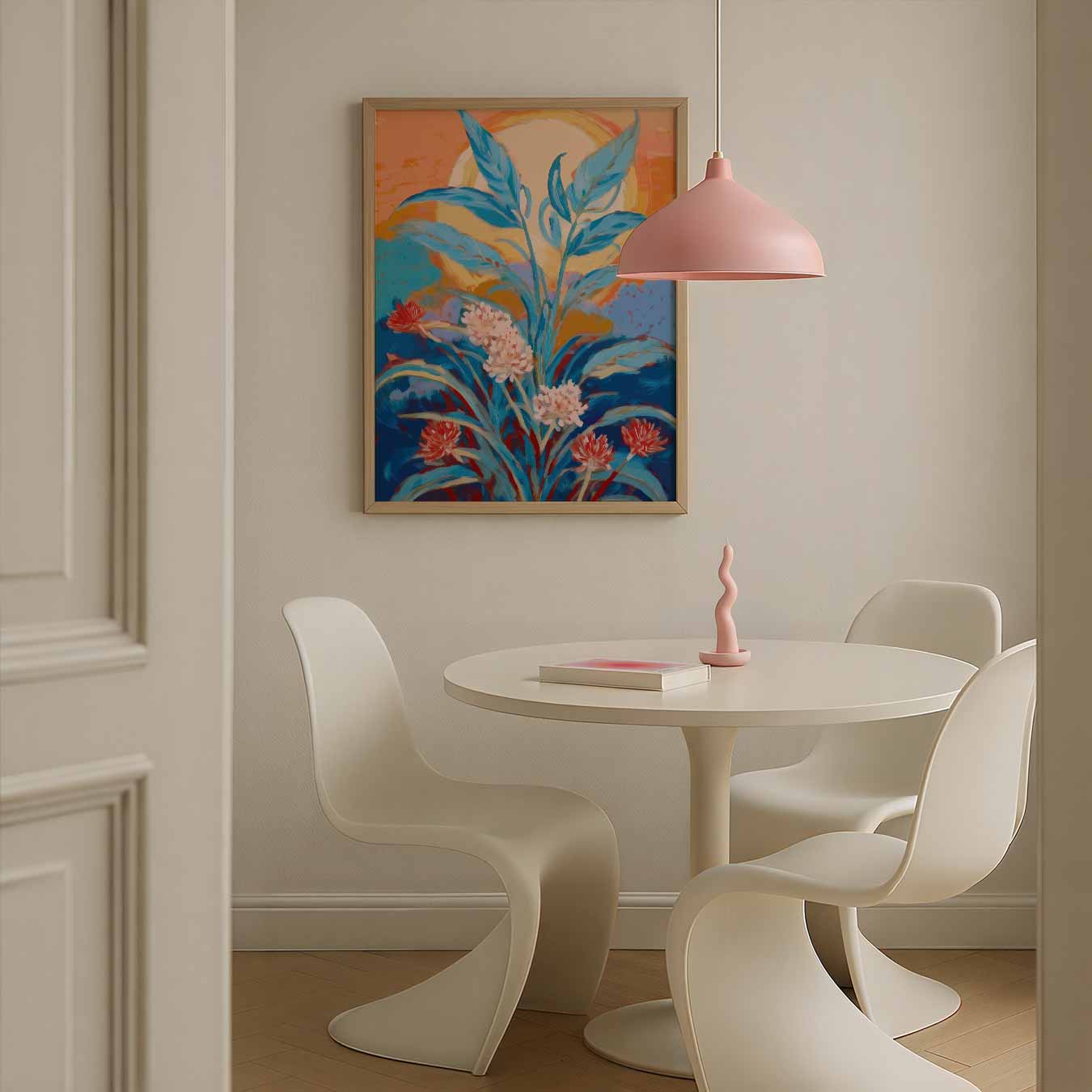 Botanische Zonsopkomst Poster-WallArtistic