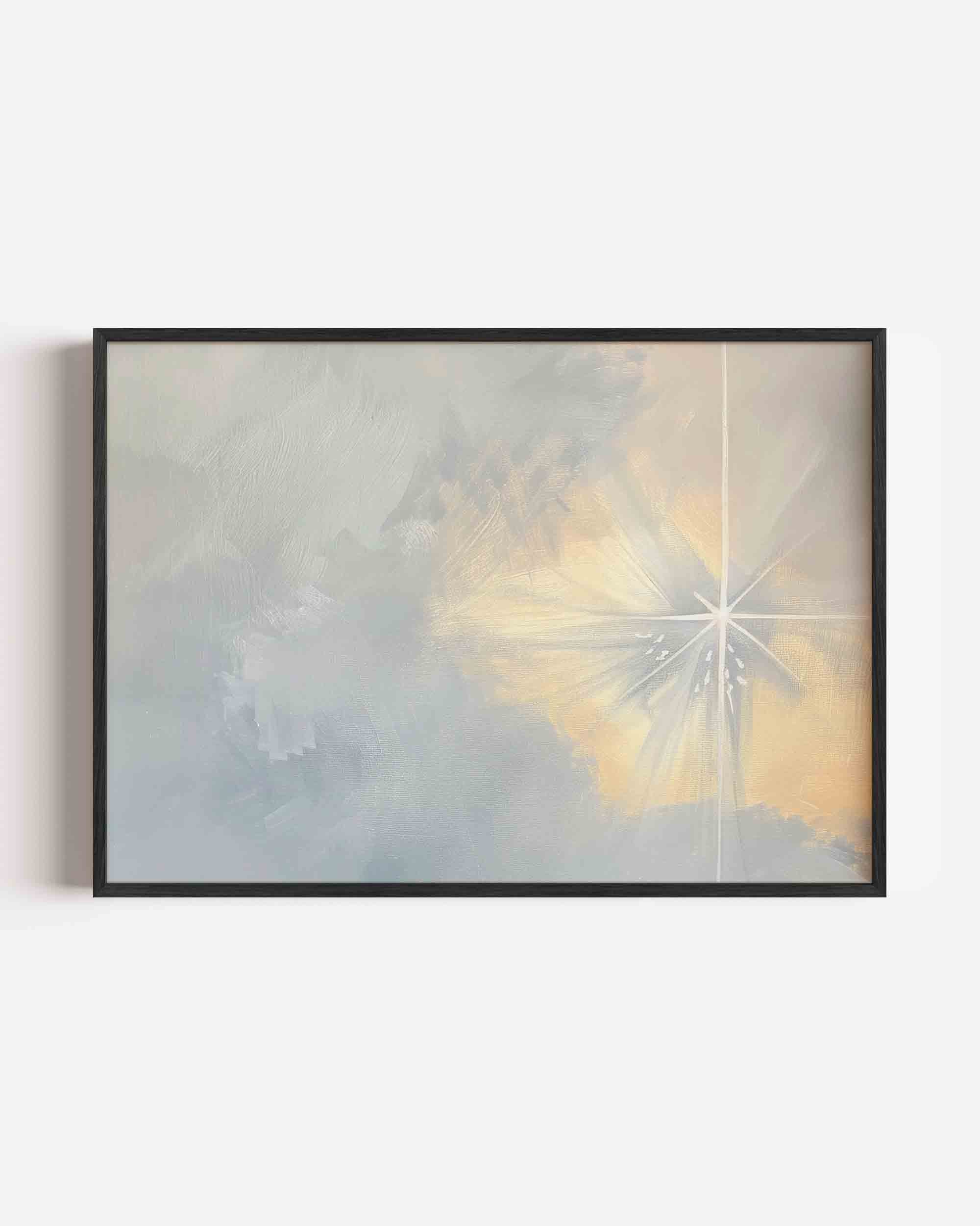 Lichtstraal en schaduw Poster