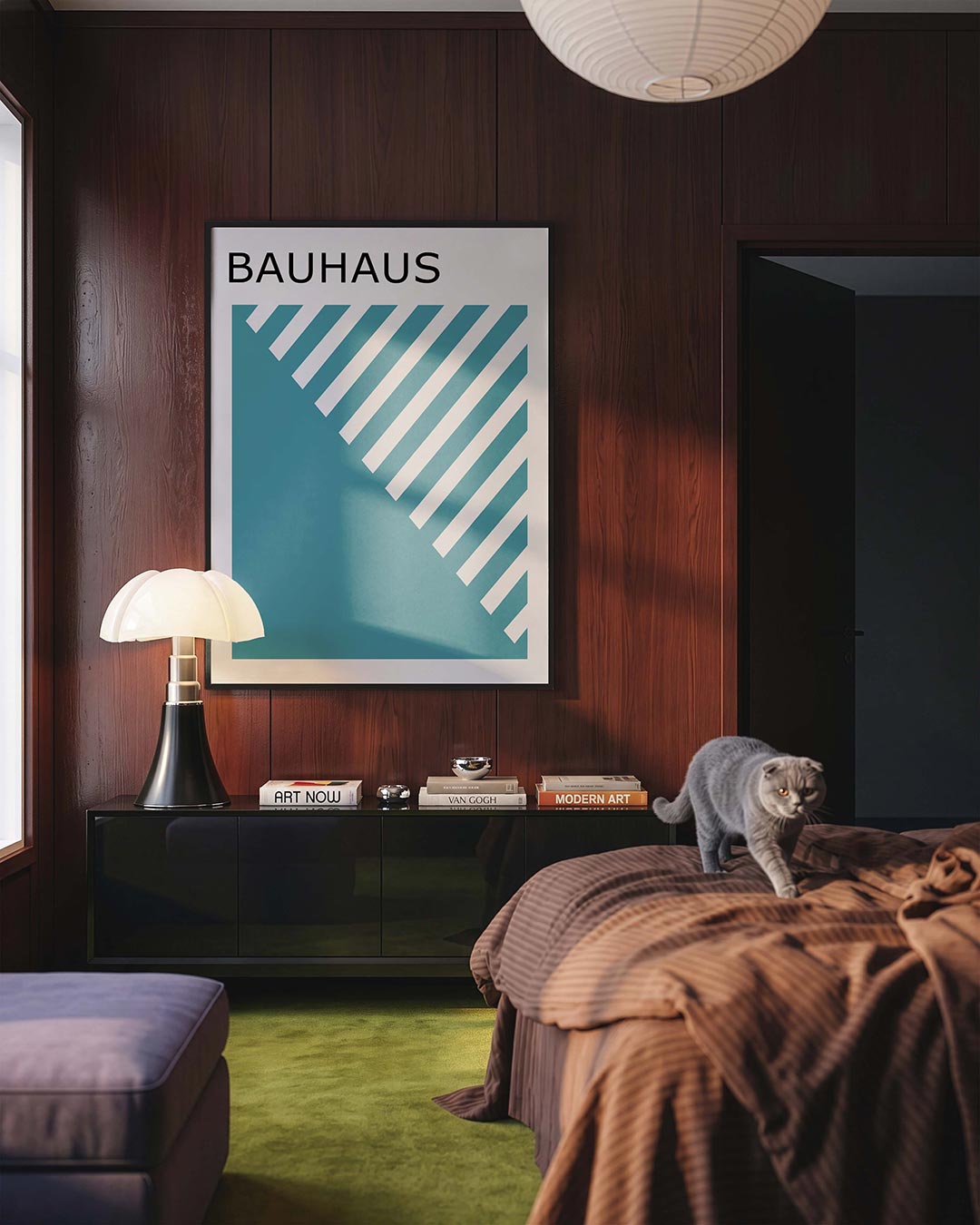 Diagonal lijnen Poster