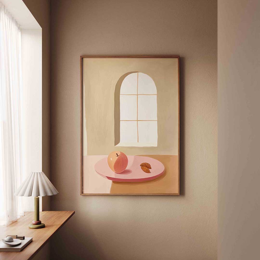 Appel en amandelen Poster