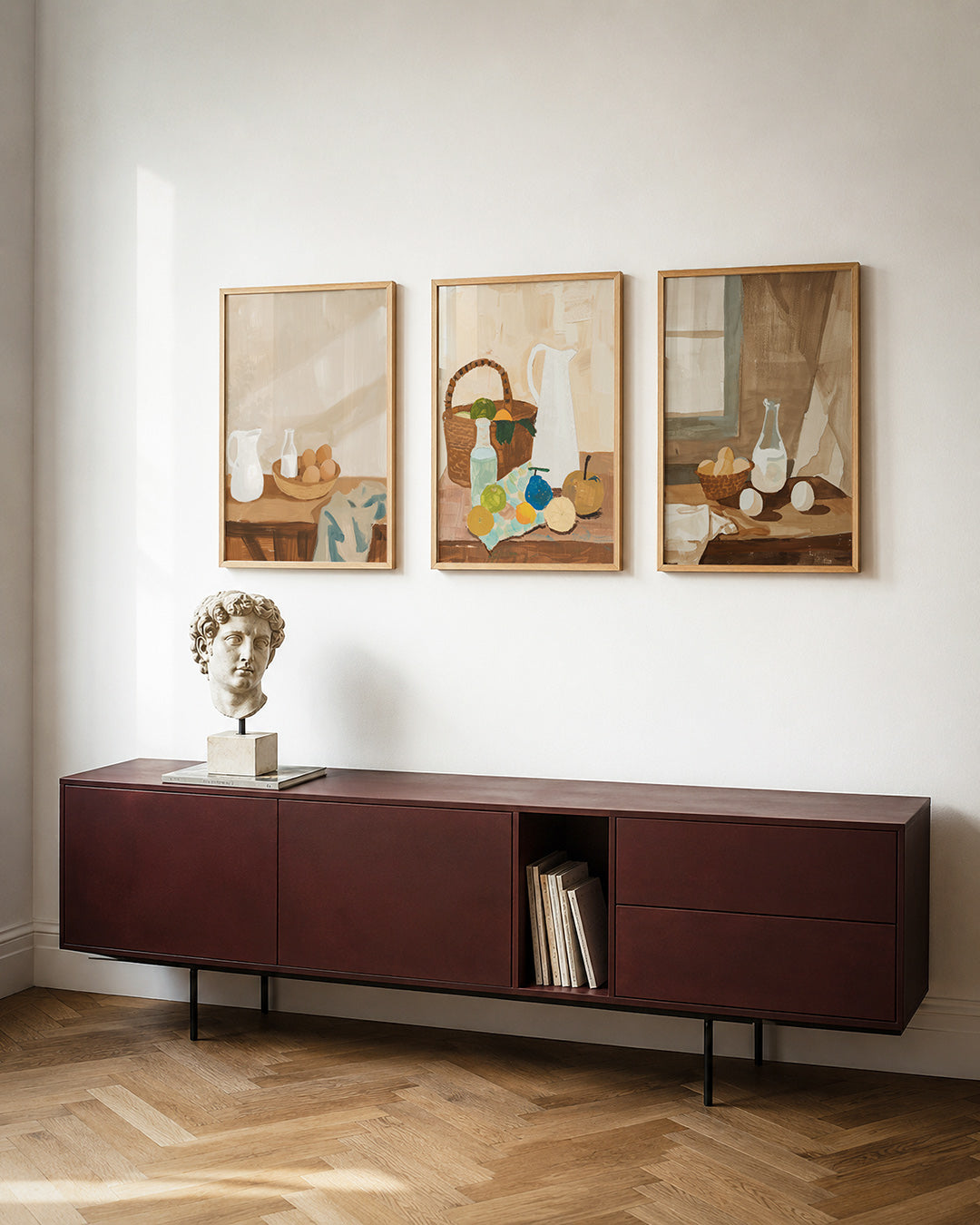 Zachte keukenscène Posterset