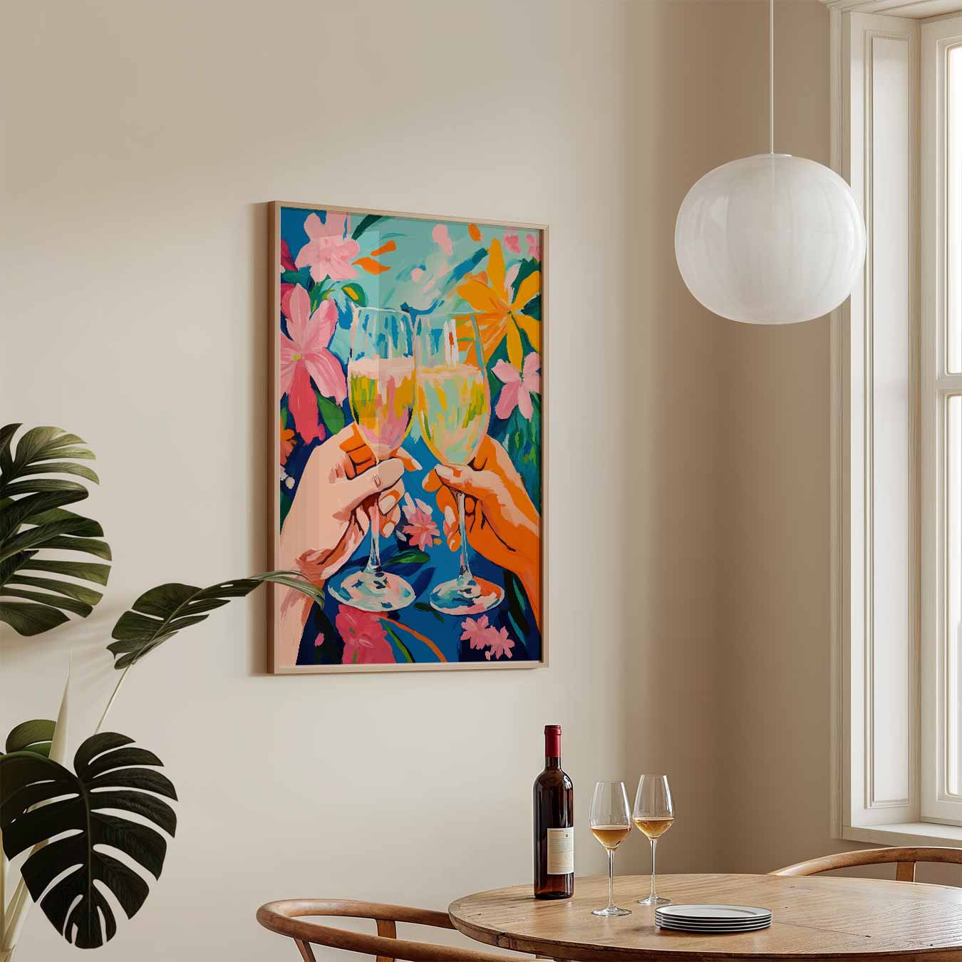 Vrolijke Toast Poster-WallArtistic