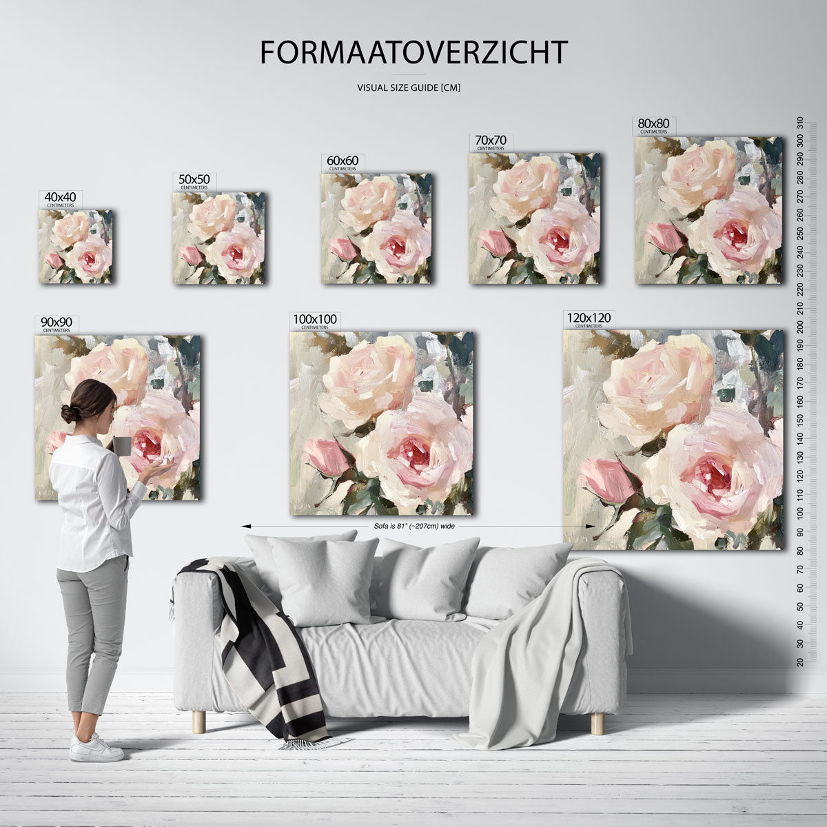 Rozen in zachte tinten Poster