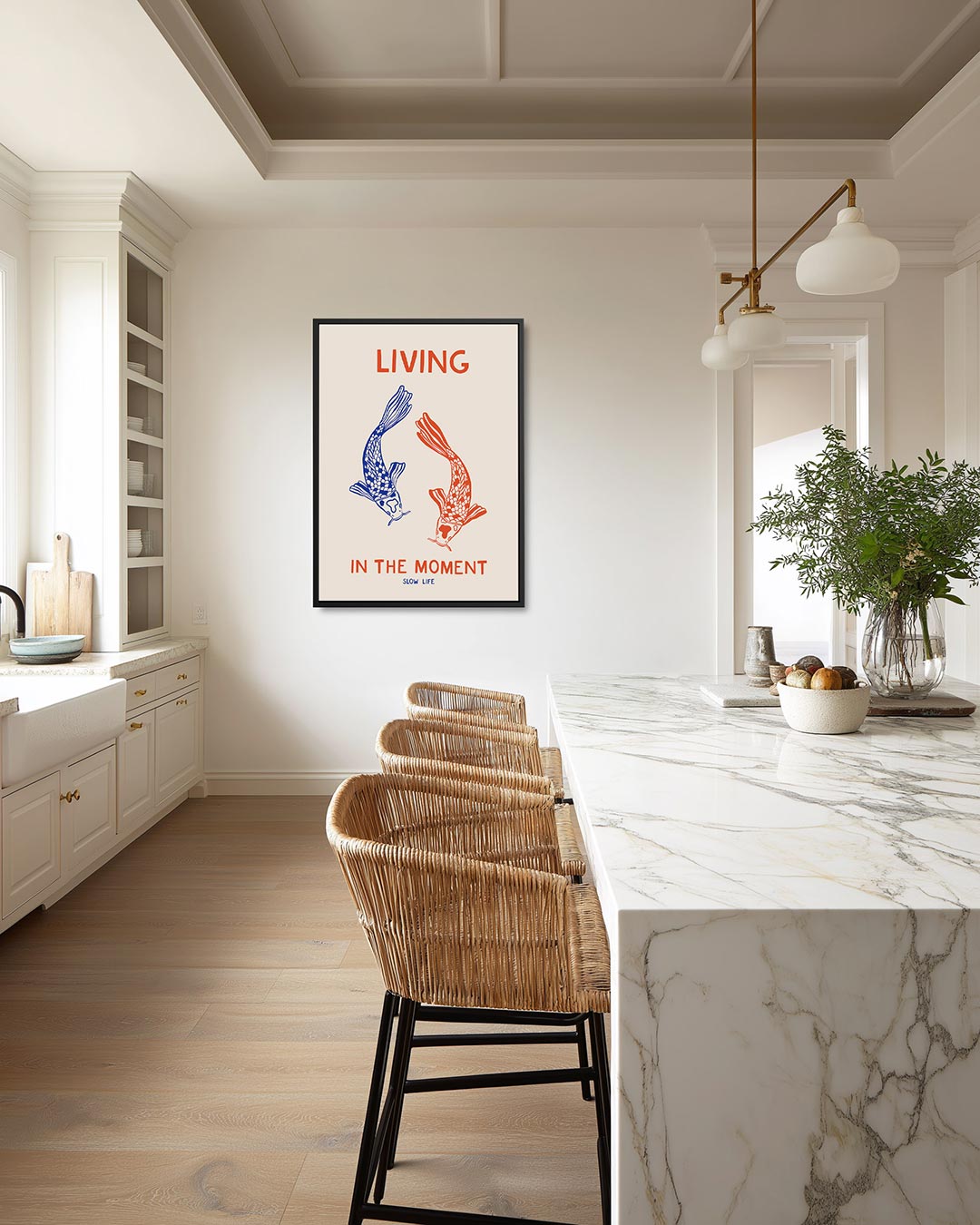 Koi vissen illustratie Kunstwerk