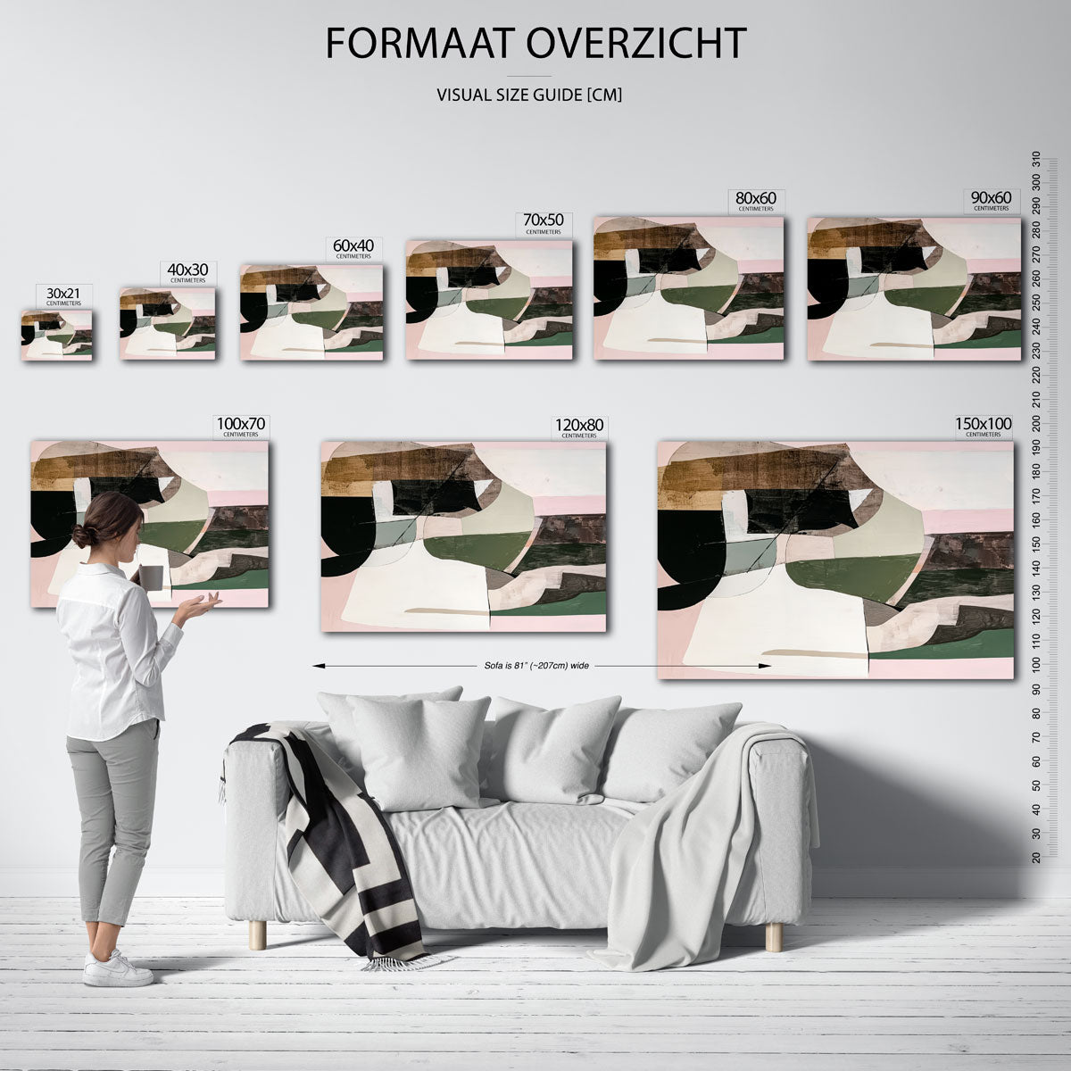 Abstracte vormen Poster