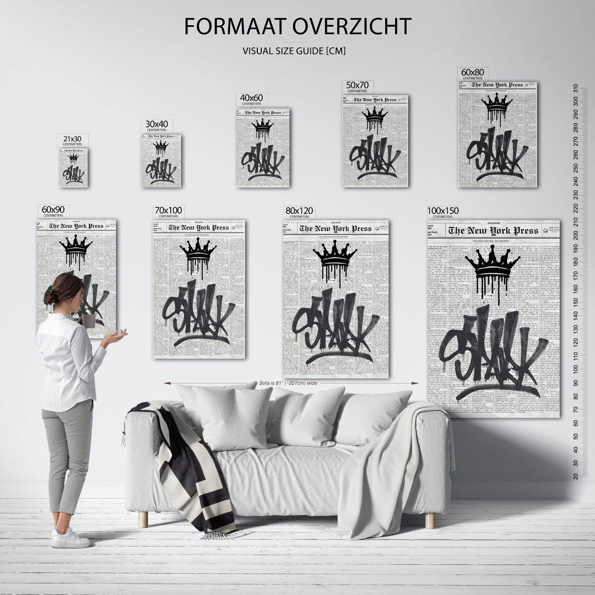 Krant met kroon Poster