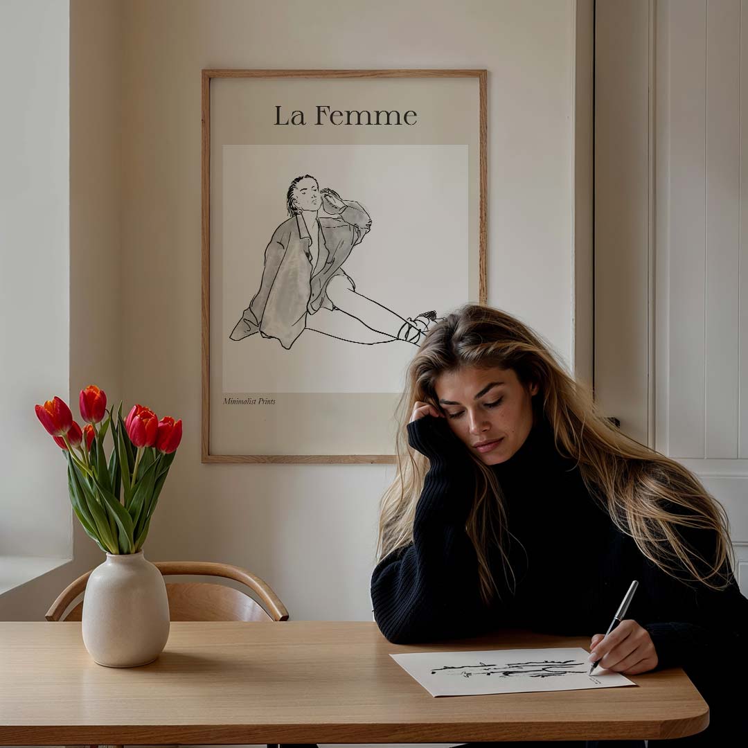 La Femme Minimalistische Poster-WallArtistic