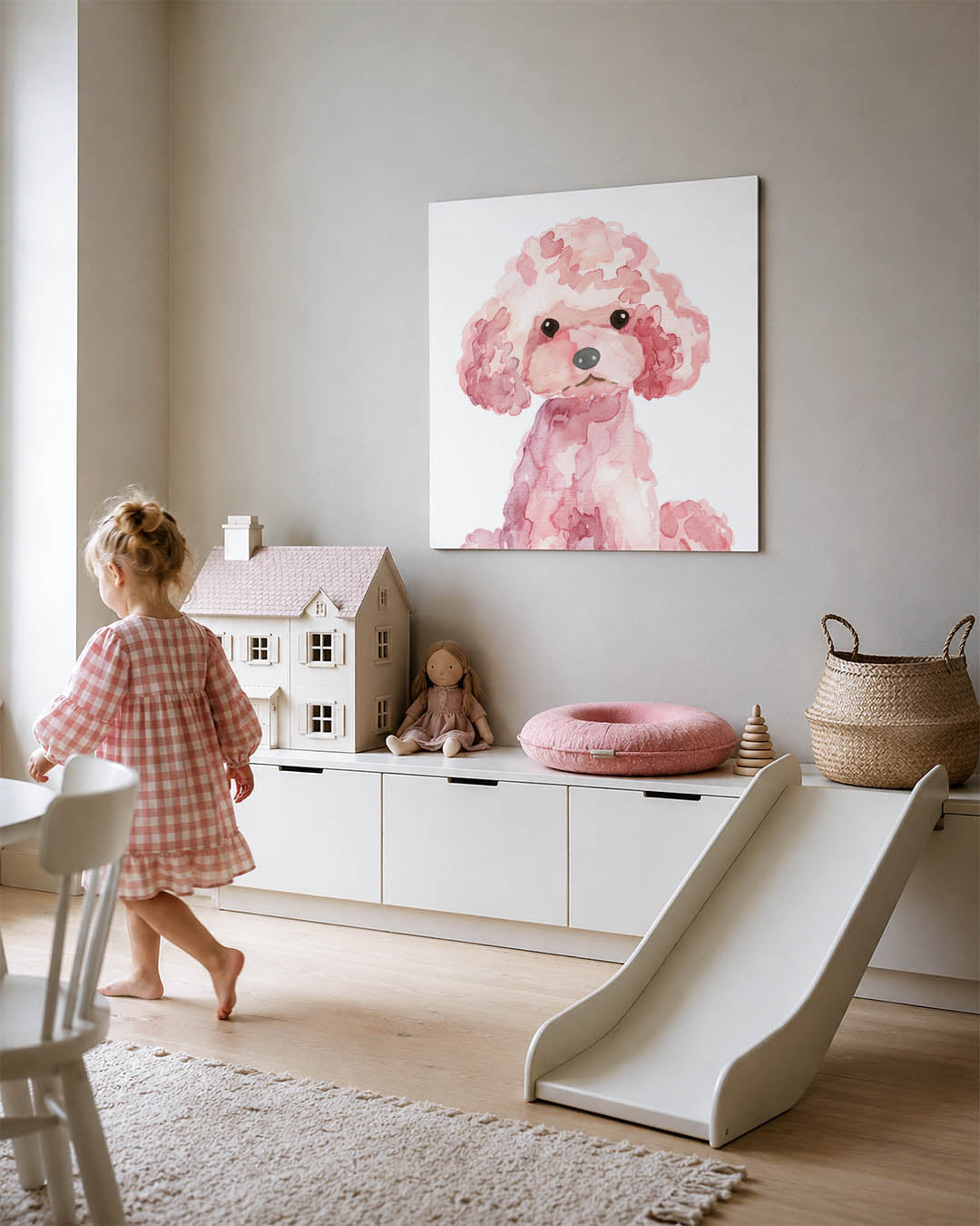 Speelse hond illustratie Kunstwerk