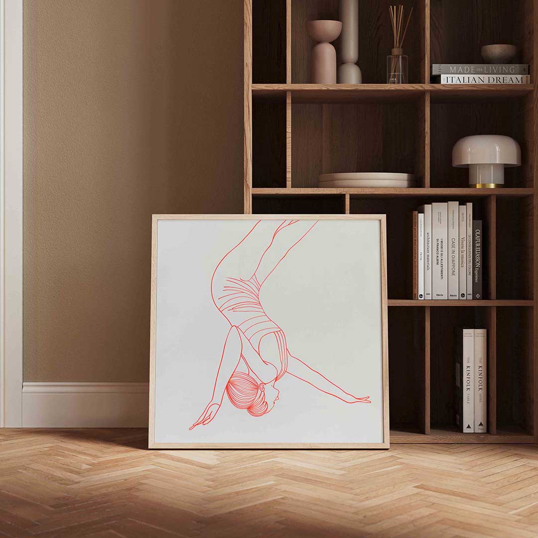 Acrobatische figuur Poster