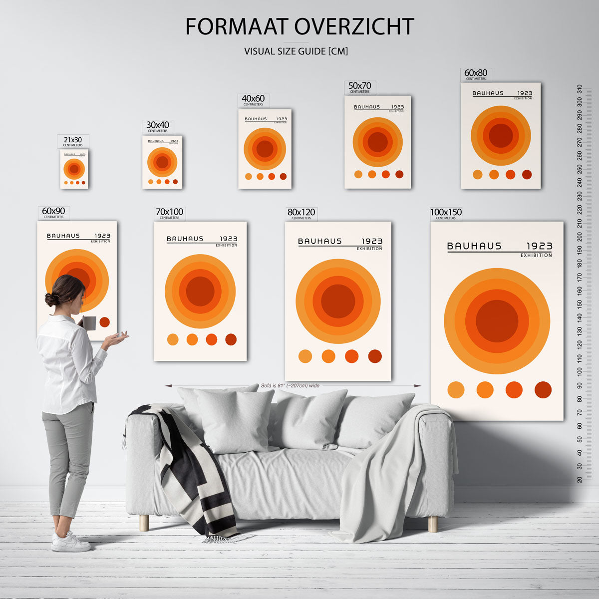 Cirkelvormen en kleur Poster