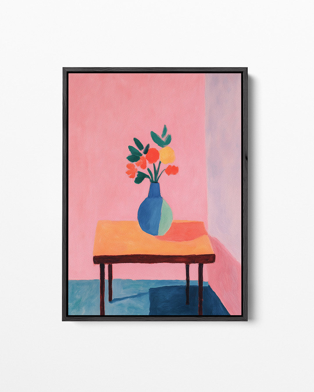 Vaas op tafel Kunstwerk