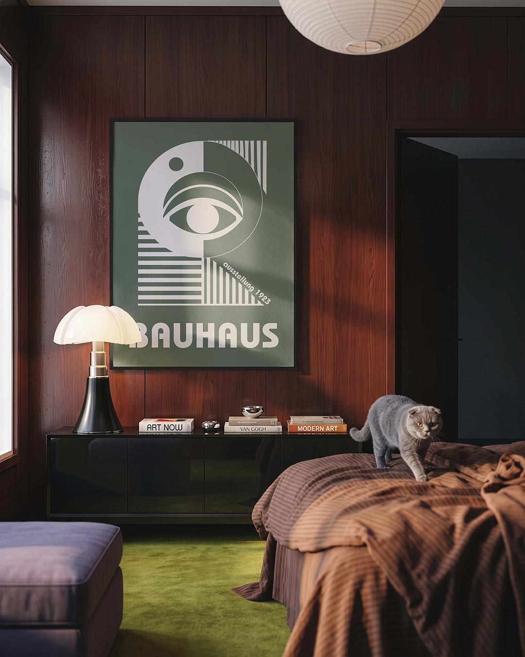 Oog en lijnen Poster
