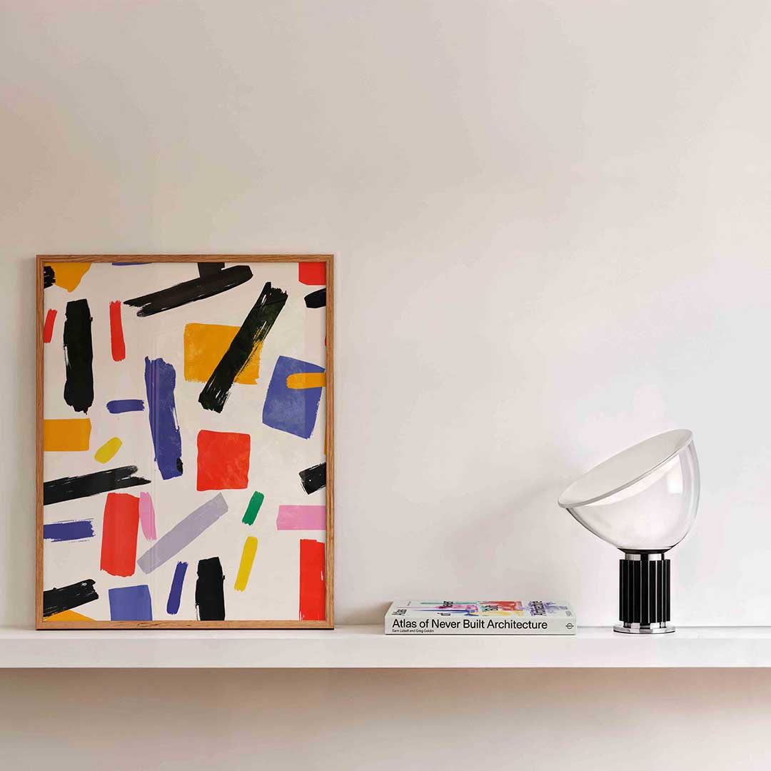 Abstracte vormen en kleuren Poster