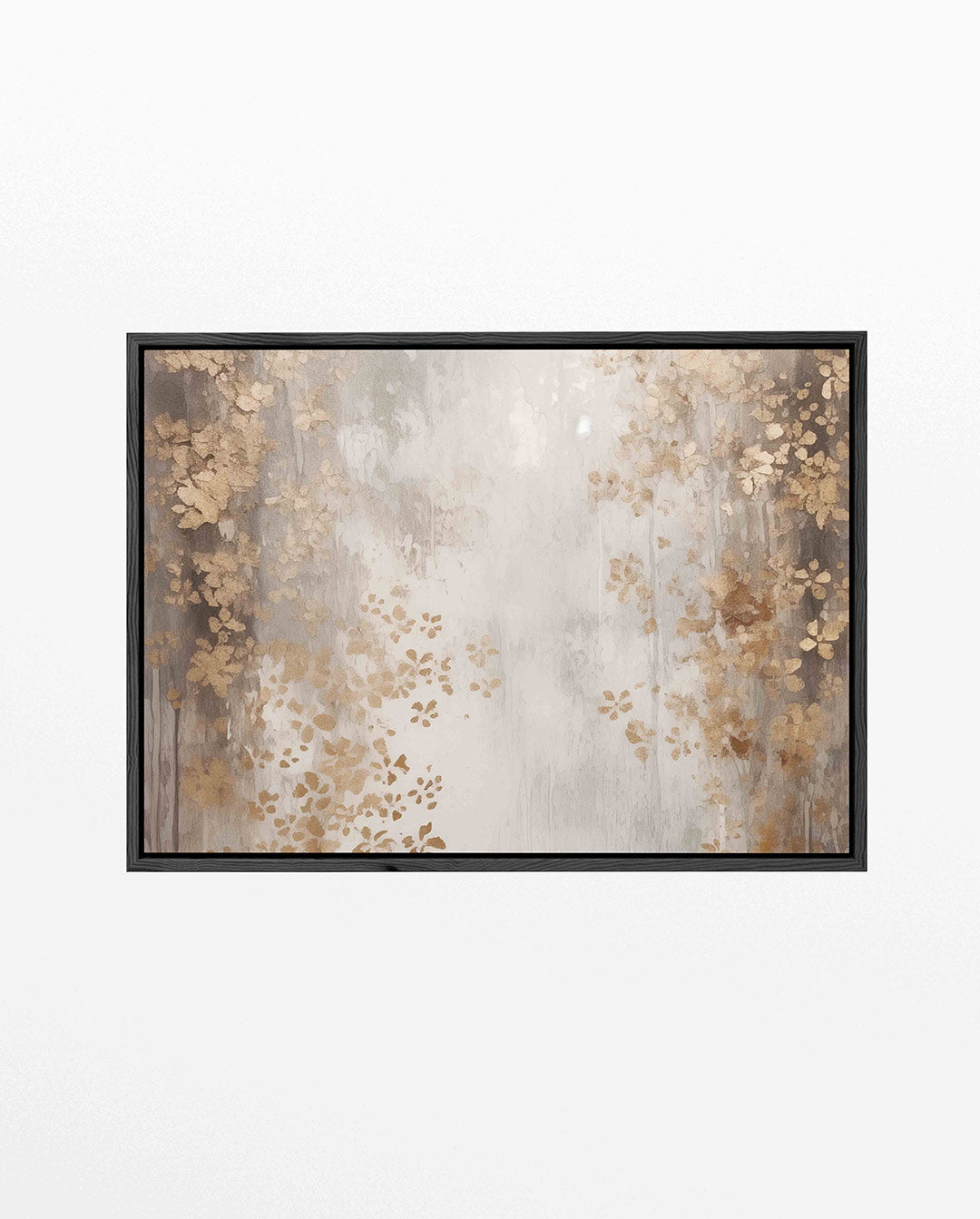 Gouden bloemmotief Kunstwerk